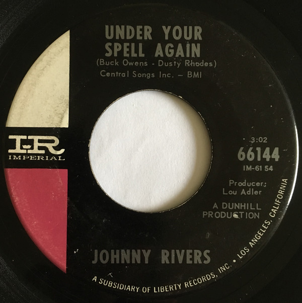 Accords et paroles Under Your Spell Again Johnny Rivers