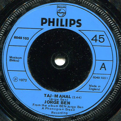 Accords et paroles Taj Mahal Jorge Ben