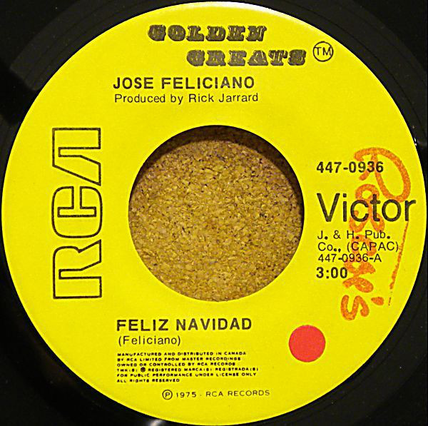 Accords et paroles Feliz Navidad José Feliciano