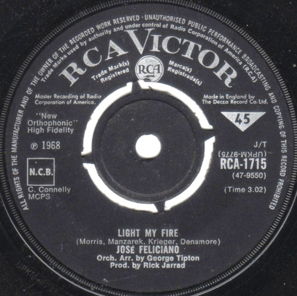Accords et paroles Light My Fire José Feliciano