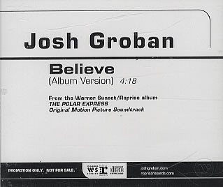 Accords et paroles Believe Josh Groban