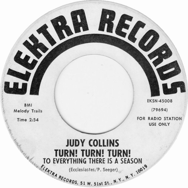 Accords et paroles Turn Turn Turn Judy Collins