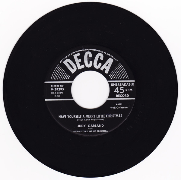 Accords et paroles Have Yourself A Merry Little Christmas Judy Garland