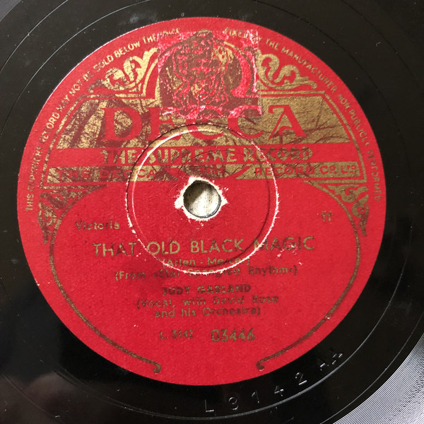 Accords et paroles That Old Black Magic Judy Garland