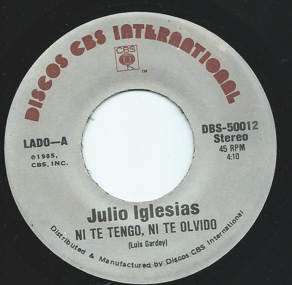 Accords et paroles Ni Te Tengo Ni Te Olvido Julio Iglesias