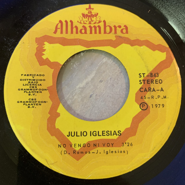 Accords et paroles No Vengo Ni Voy Julio Iglesias