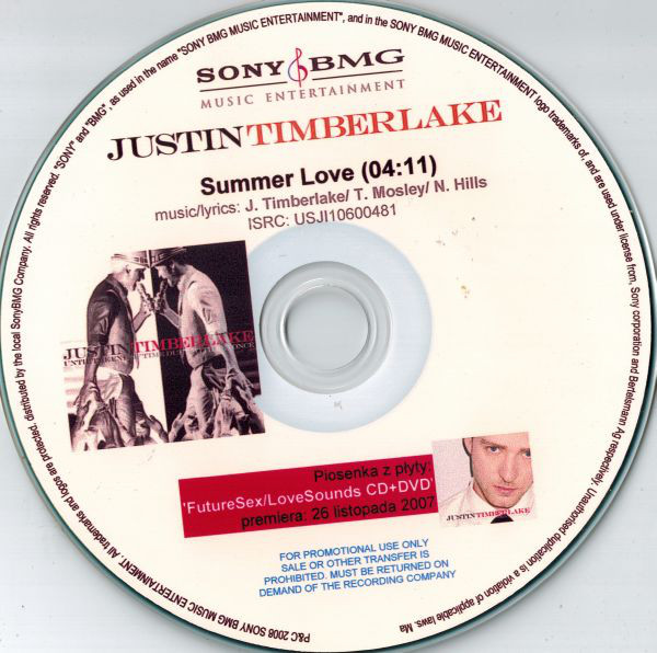 Accords et paroles Summer Love Justin Timberlake