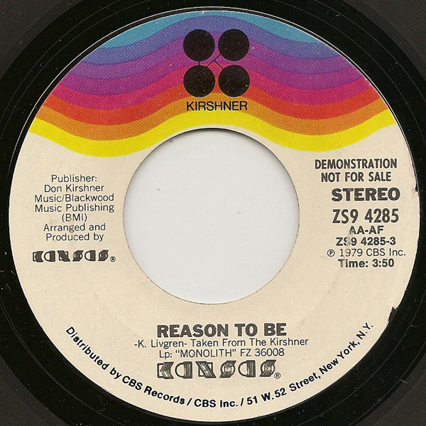 Accords et paroles Reason To Be Kansas