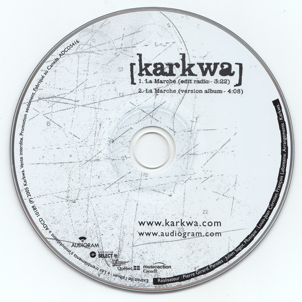 Accords et paroles La marche Karkwa