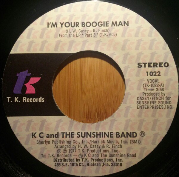 Accords et paroles Im Your Boogie Man KC And The Sunshine Band