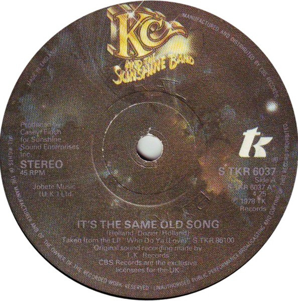 Accords et paroles Its The Same Old Song KC And The Sunshine Band