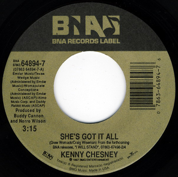 Accords et paroles Shes Got It All Kenny Chesney