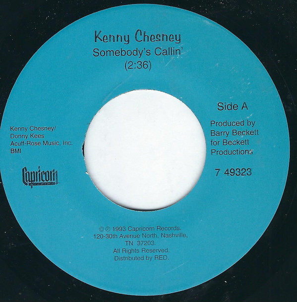 Accords et paroles Somebody's Callin' Kenny Chesney