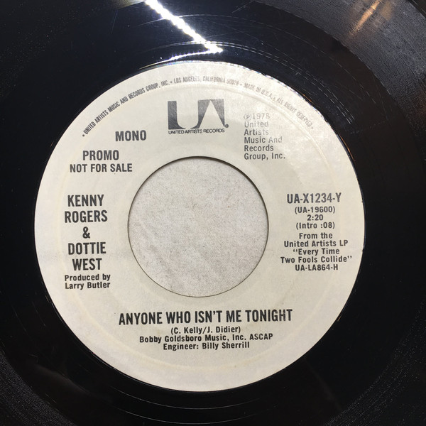 Accords et paroles Anyone Who Isn't Me Tonight Kenny Rogers