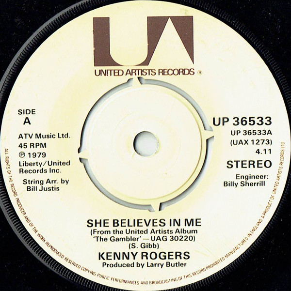 Accords et paroles She believes in me Kenny Rogers