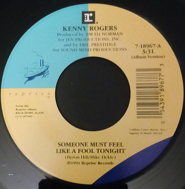 Accords et paroles Someone Must Feel Like A Fool Tonight Kenny Rogers
