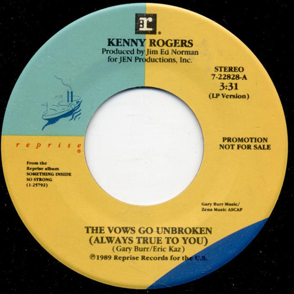 Accords et paroles Vows Go Unbroken Kenny Rogers