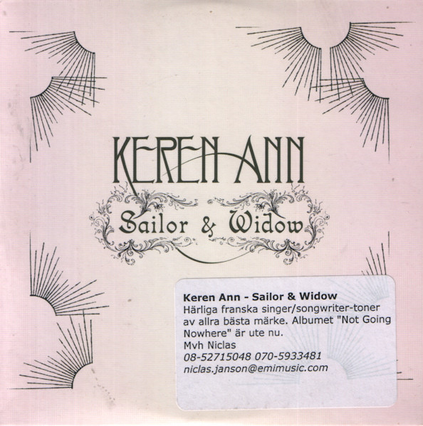 Accords et paroles Sailor And Widow Keren Ann