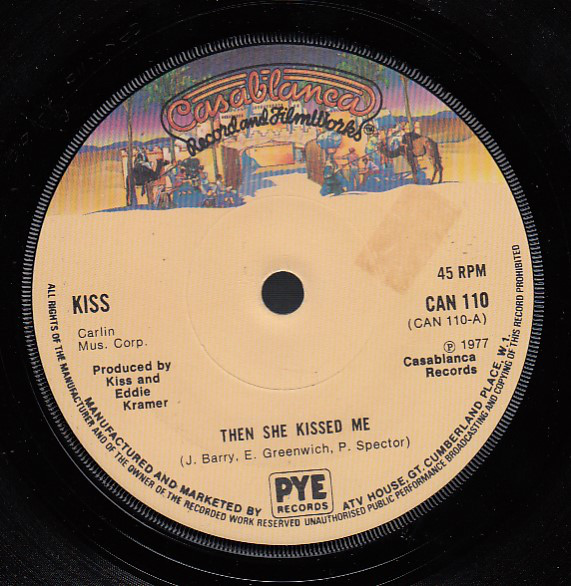 Accords et paroles Then She Kissed Me Kiss