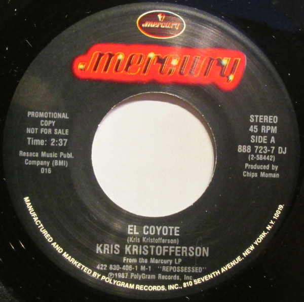 Accords et paroles El Coyote Kris Kristofferson