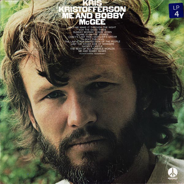 Accords et paroles Me and Bobby McGee Kris Kristofferson