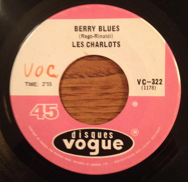 Accords et paroles Berry Blues Les Charlots
