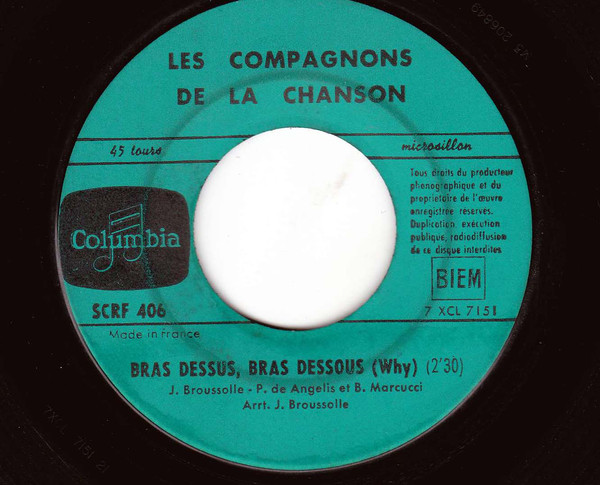 Accords et paroles L'arlequin de Tolède Les Compagnons de la chanson