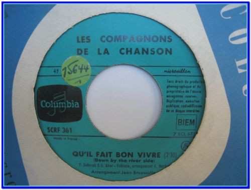 Accords et paroles Qu'il fait bon vivre Les Compagnons de la chanson