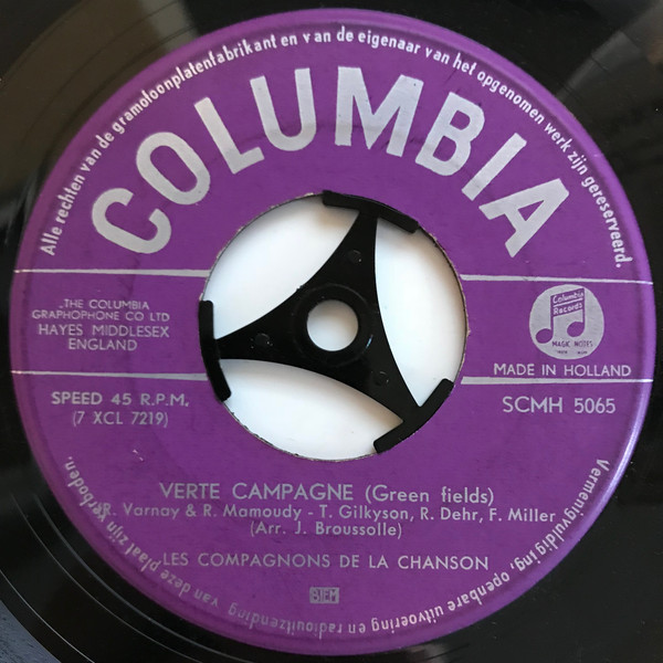 Accords et paroles Verte campagne Les Compagnons de la chanson