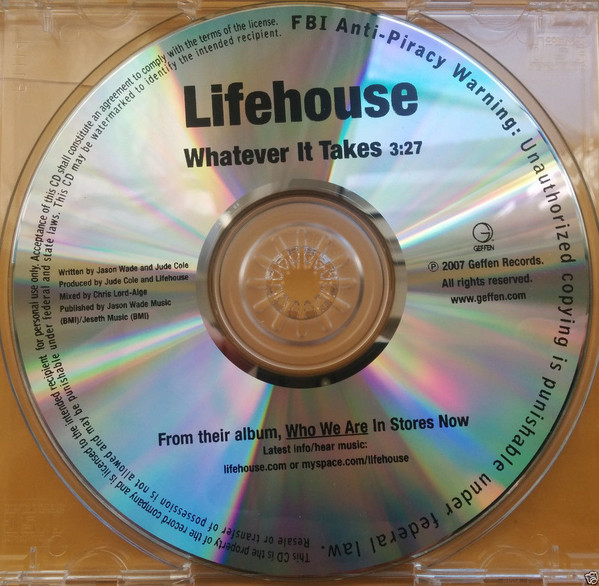 Accords et paroles Whatever It Takes Lifehouse