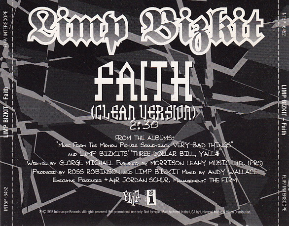 Accords et paroles Faith Limp Bizkit