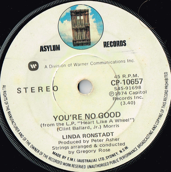Accords et paroles I Can't Help It If I'm Still In Love With You Linda Ronstadt