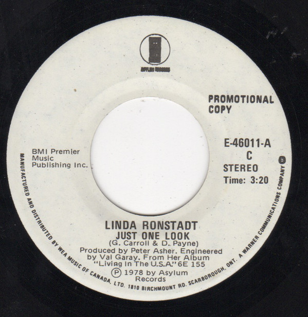 Accords et paroles Just One Look Linda Ronstadt