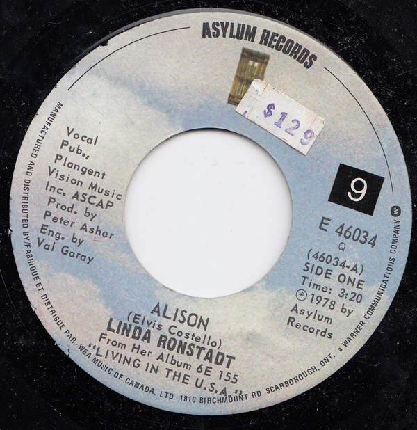 Accords et paroles Mohammeds Radio Linda Ronstadt