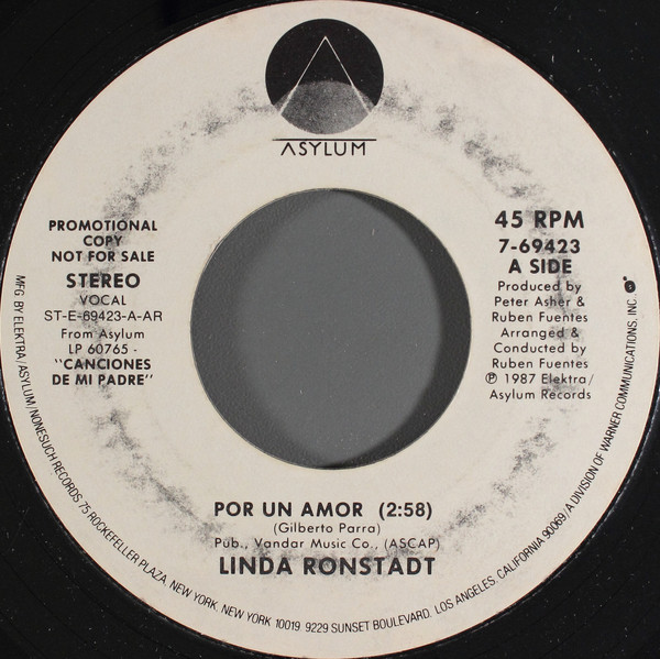 Accords et paroles Por Un Amor Linda Ronstadt