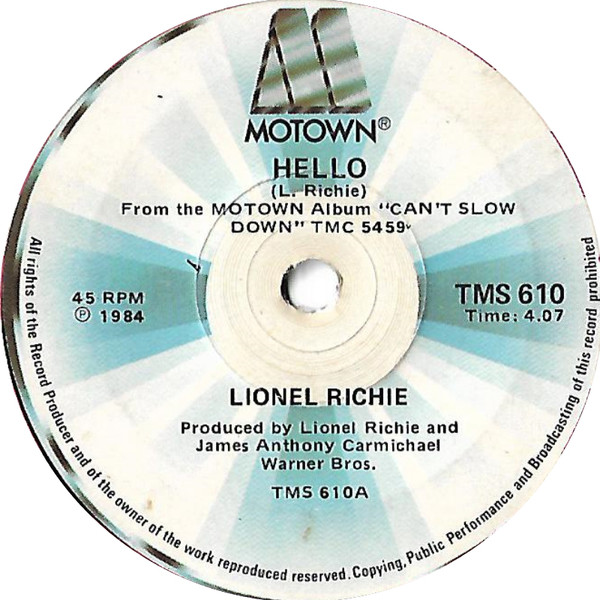 Accords et paroles You Mean More To Me Lionel Richie
