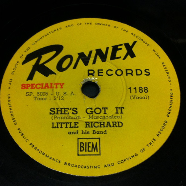 Accords et paroles Shes Got It Little Richard