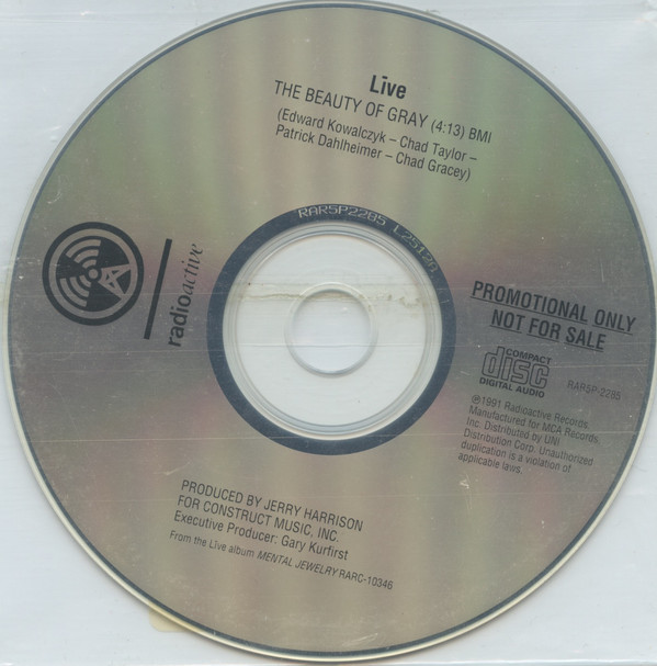 Accords et paroles The Beauty Of Gray Live