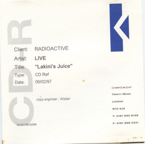 Accords et paroles Lakinis Juice Live
