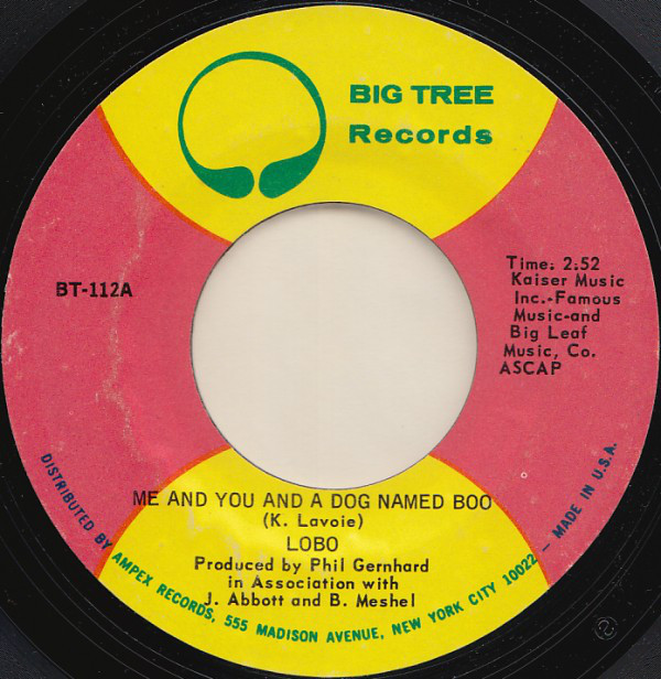 Accords et paroles You And Me And A Dog Named Boo Lobo