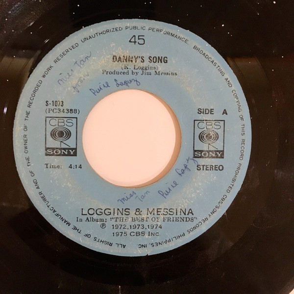 Accords et paroles Dannys Song Loggins & Messina