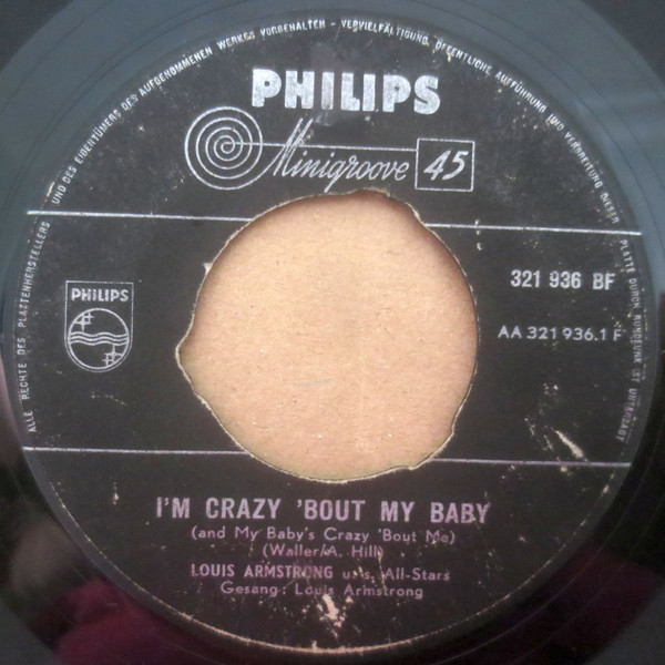 Accords et paroles Crazy bout my baby Louis Armstrong