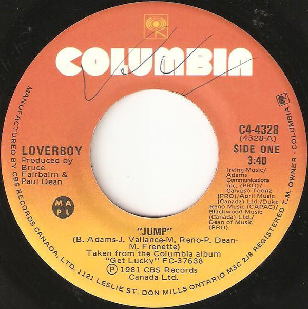 Accords et paroles Jump Loverboy