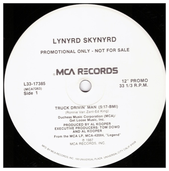 Accords et paroles Truck Drivin Man Lynyrd Skynyrd