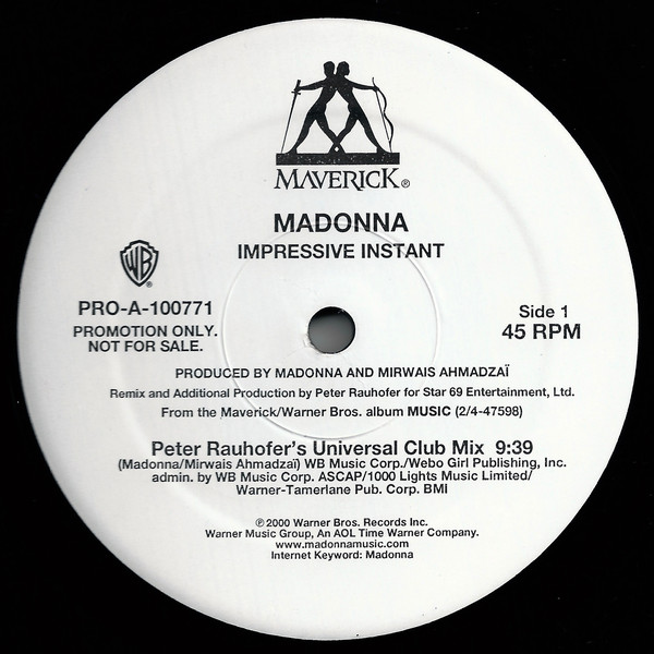 Accords et paroles Impressive Instant Madonna