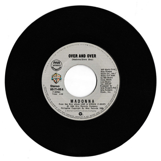 Accords et paroles Over And Over Madonna