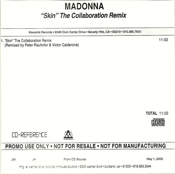 Accords et paroles Skin Madonna