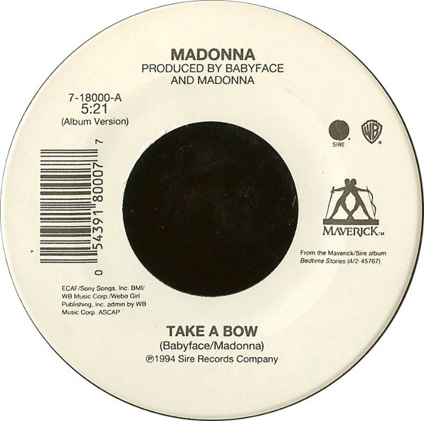 Accords et paroles Take A Bow Madonna