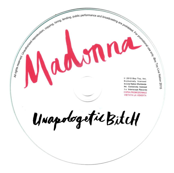 Accords et paroles Unapologetic Bitch Madonna