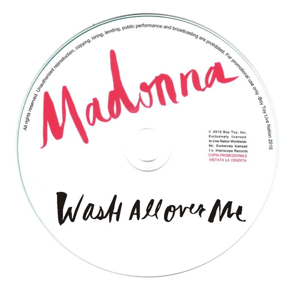 Accords et paroles Wash All Over Me Madonna